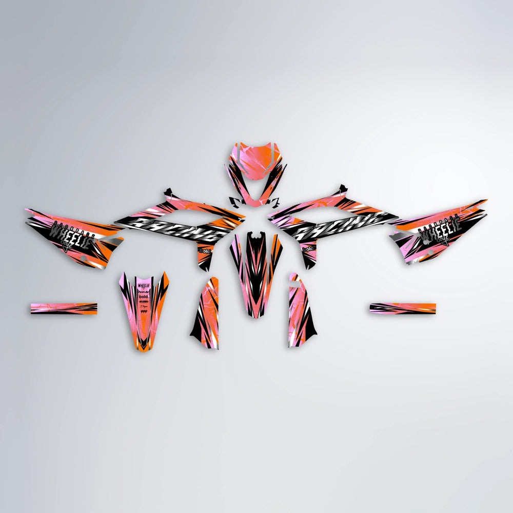 MADNESS Beta graphics kit parts layout in Orange