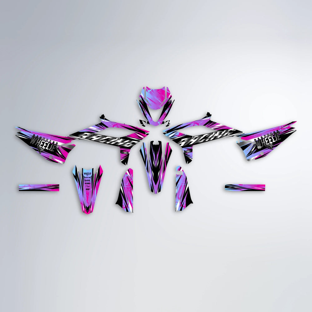 MADNESS Beta graphics kit parts layout in Pink