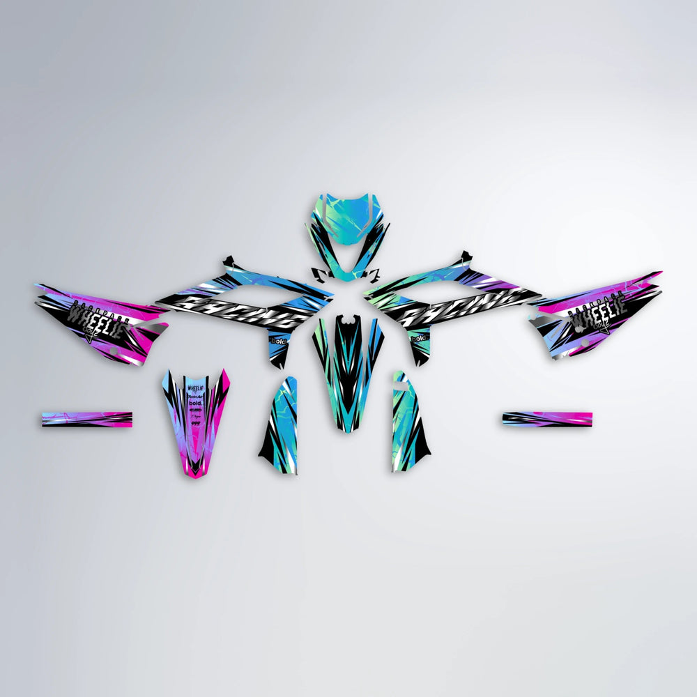 MADNESS Beta graphics kit parts layout in Pink & Light Blue