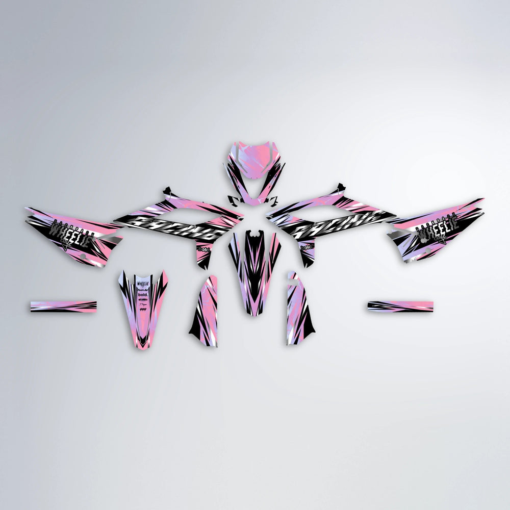 MADNESS Beta graphics kit parts layout in Sakura Pink