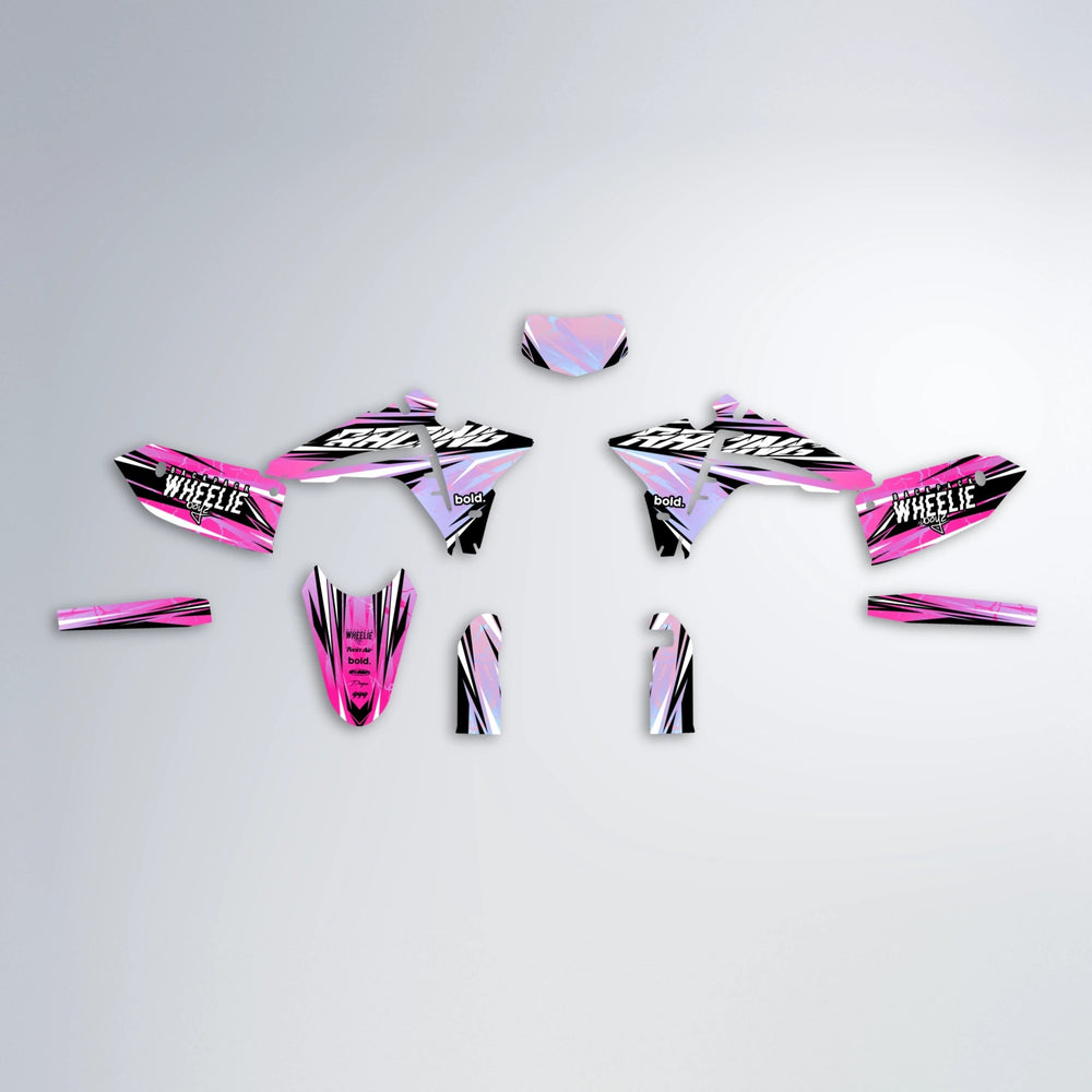 MADNESS Fantic graphics kit parts layout in Flamingo