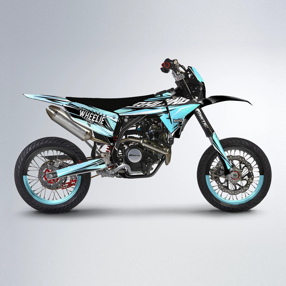 MADNESS Fantic supermoto graphics kit in Mint