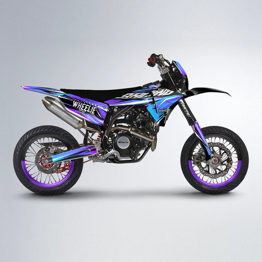 MADNESS Fantic supermoto graphics kit in Purple