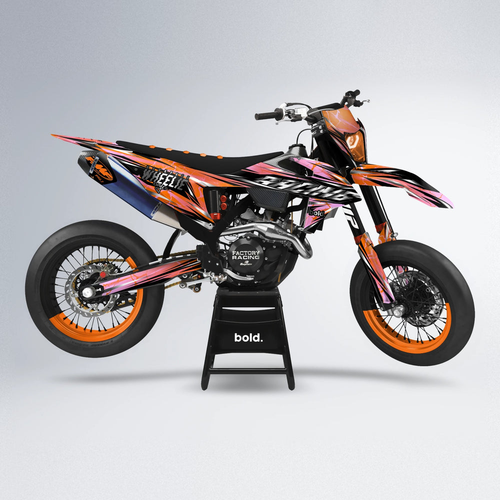 MADNESS supermoto graphics kit in Orange