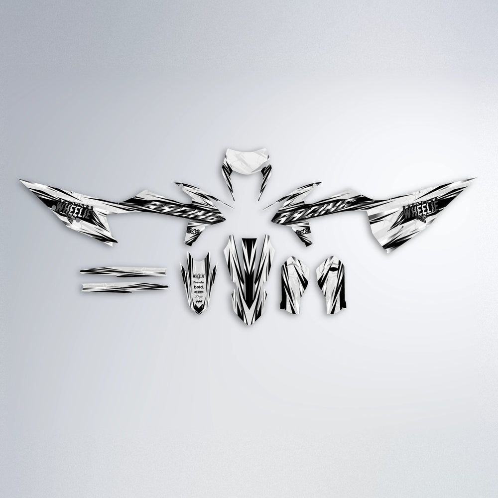 MADNESS graphics kit parts layout in White