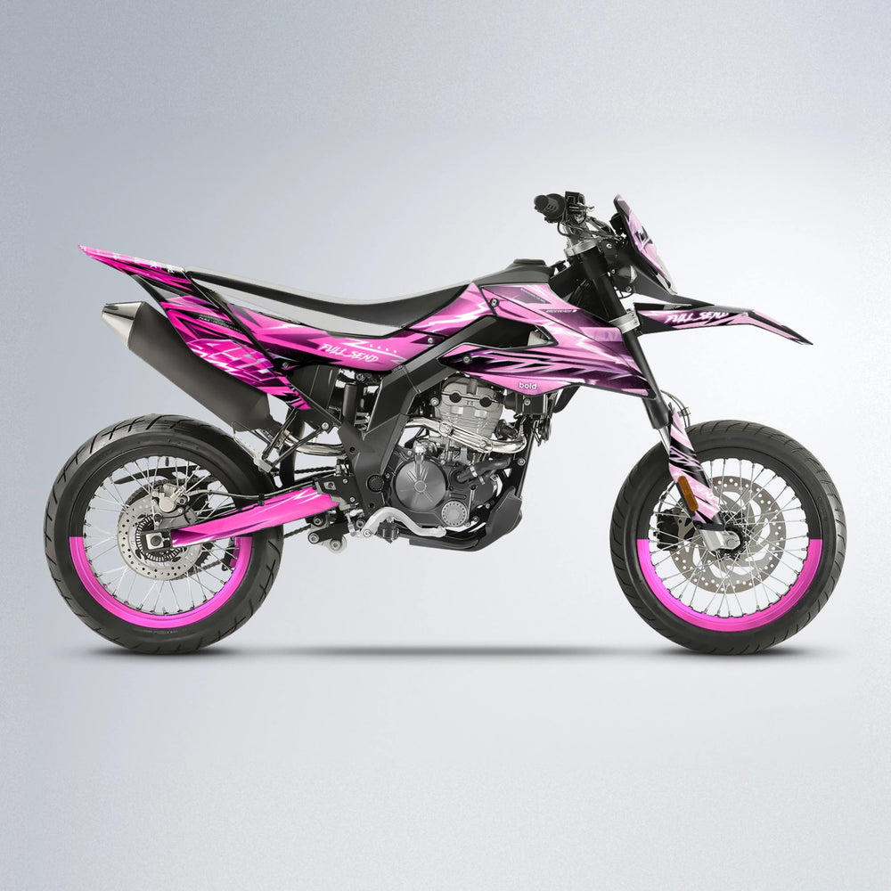 MATRIX Aprilia SX 125 supermoto graphics kit in Flamingo