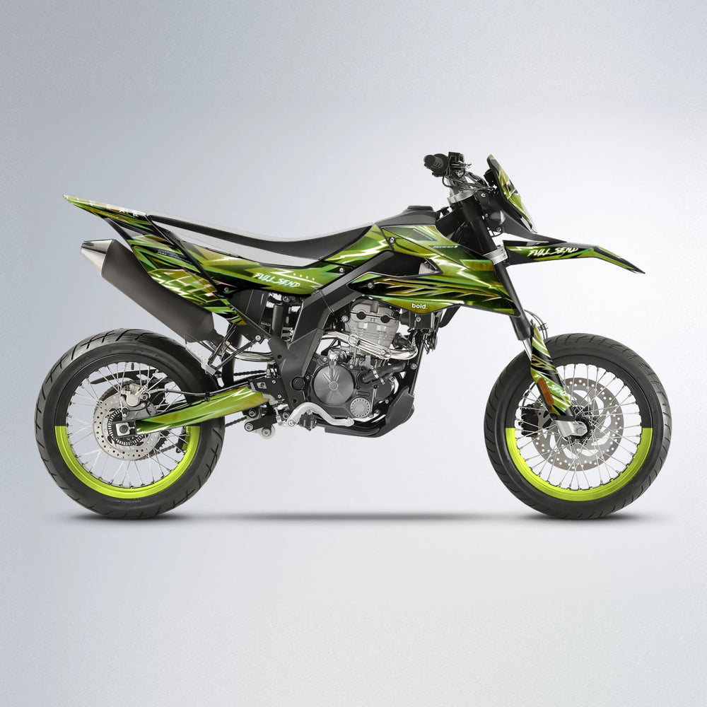 MATRIX Aprilia SX 125 supermoto graphics kit in Olive