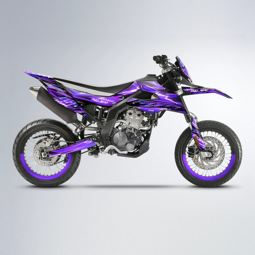 MATRIX Aprilia SX 125 supermoto graphics kit in Purple