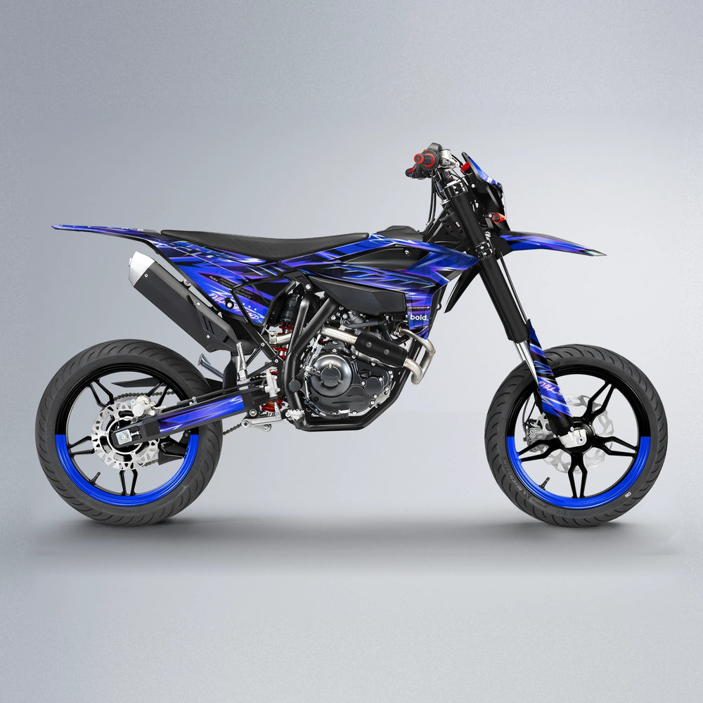 MATRIX Beta supermoto graphics kit in Blue