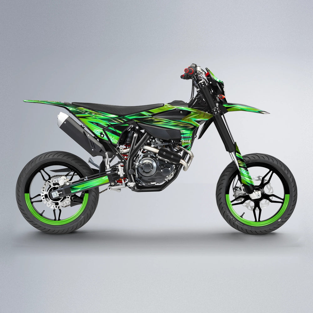 MATRIX Beta supermoto graphics kit in Green