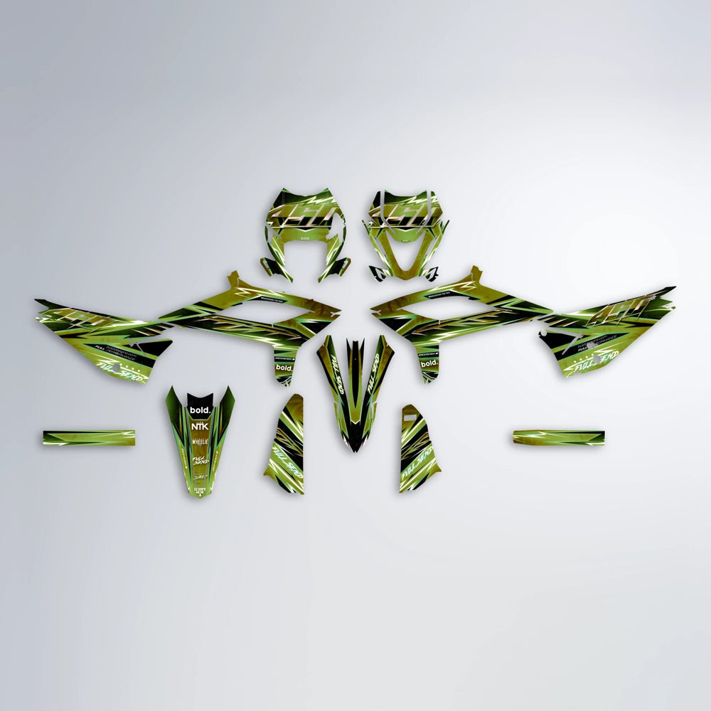 MATRIX Beta graphics kit parts layout in Olive