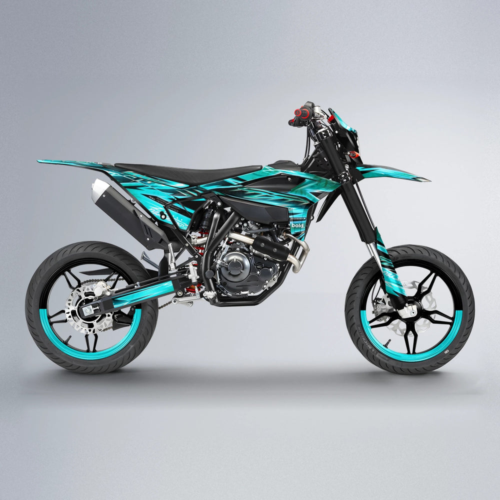 MATRIX Beta supermoto graphics kit in Teal