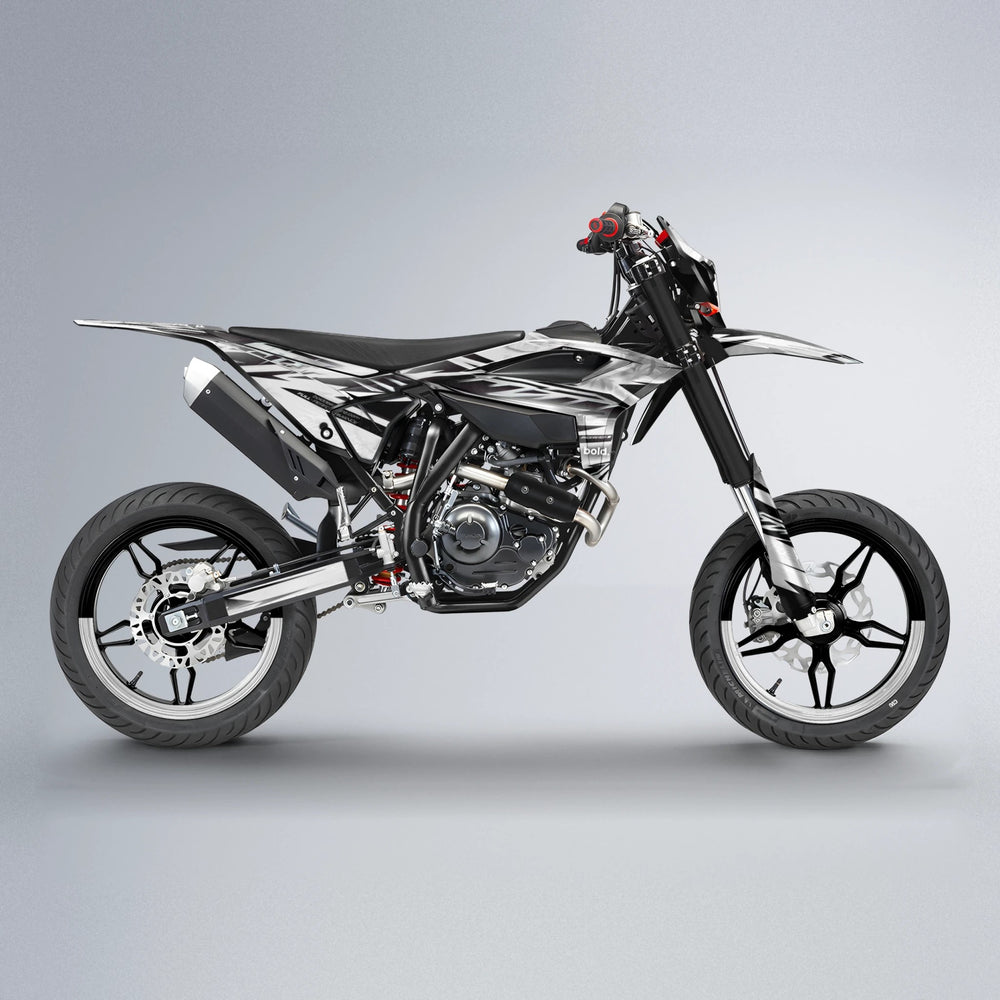 MATRIX Beta supermoto graphics kit in White