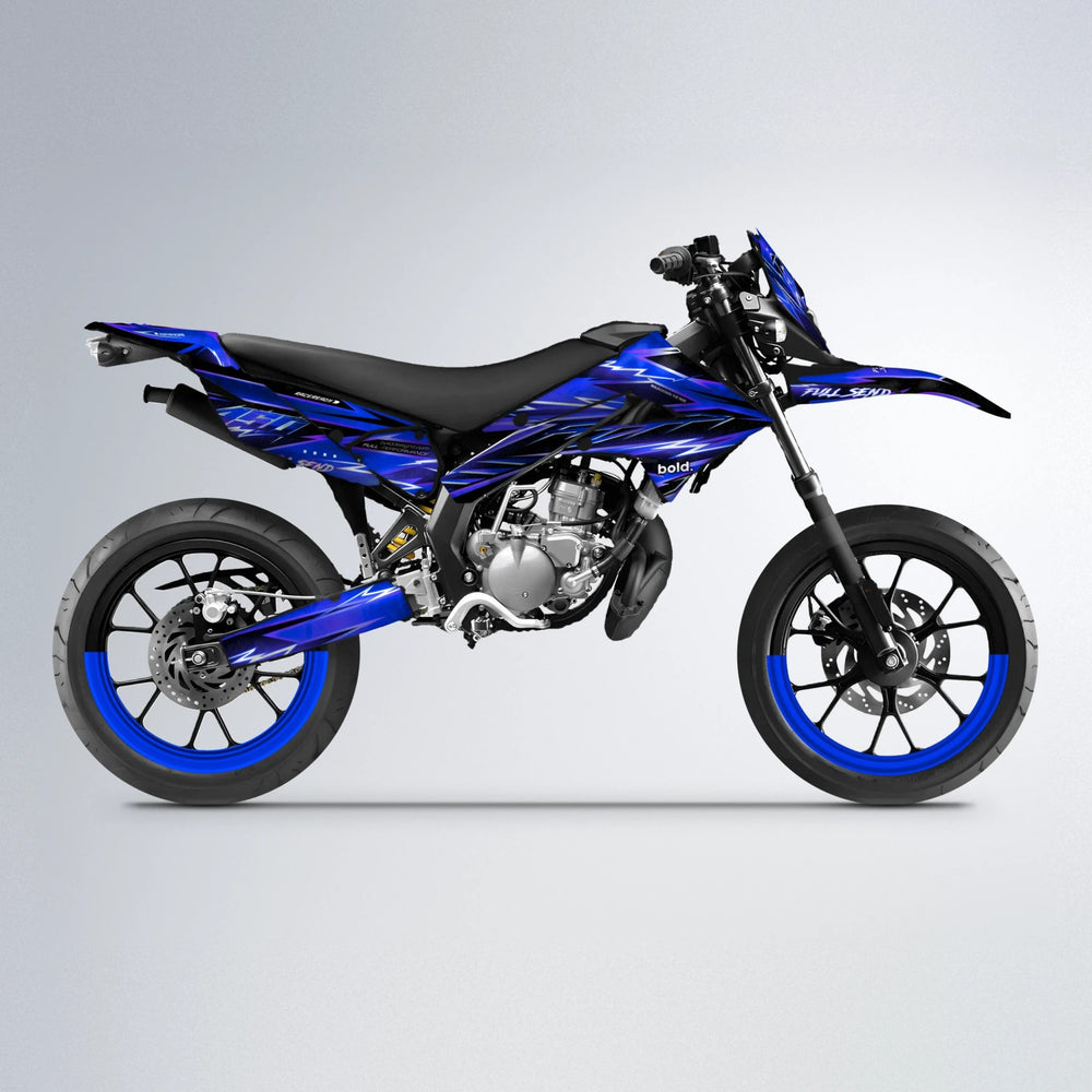 MATRIX Derbi Senda supermoto graphics kit in Blue