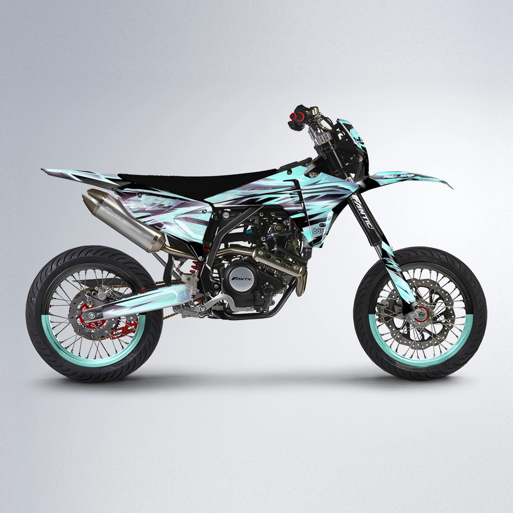 MATRIX Fantic supermoto graphics kit in Mint