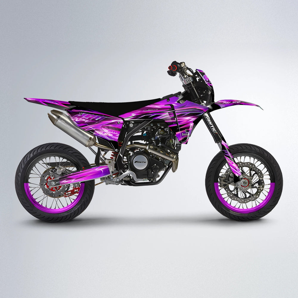 MATRIX Fantic supermoto graphics kit in Pink