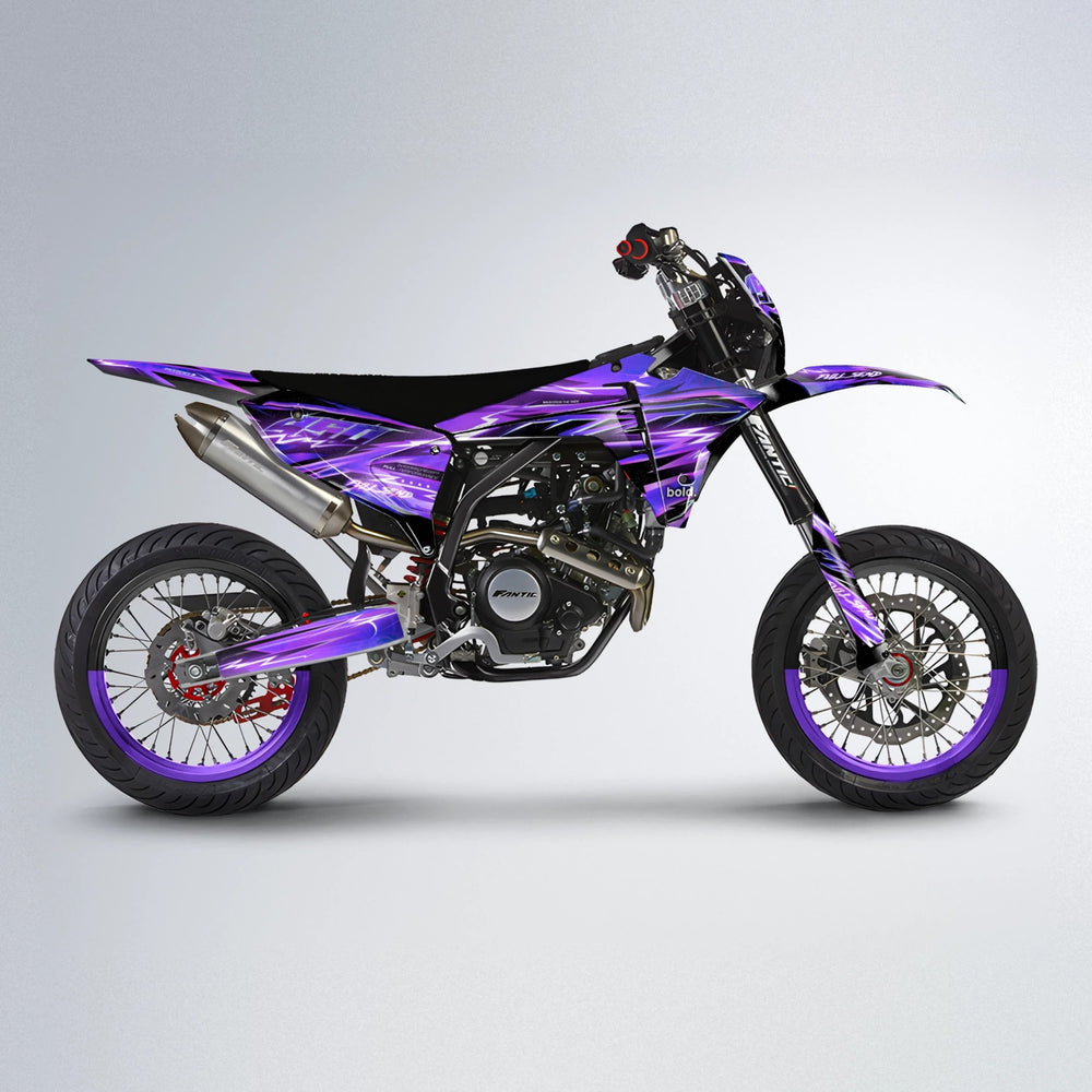 MATRIX Fantic supermoto graphics kit in Purple