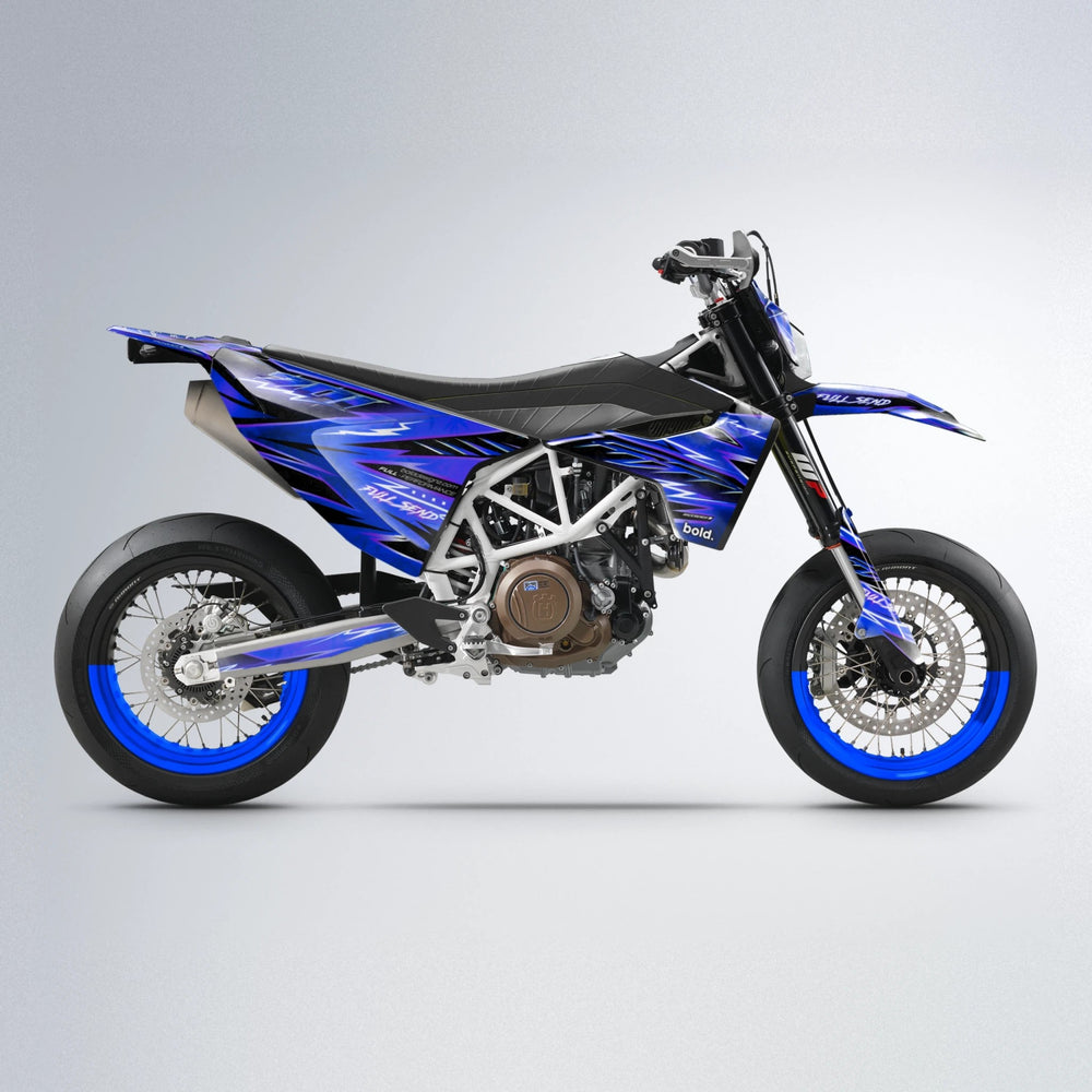 MATRIX Husqvarna 701 supermoto graphics kit in Blue