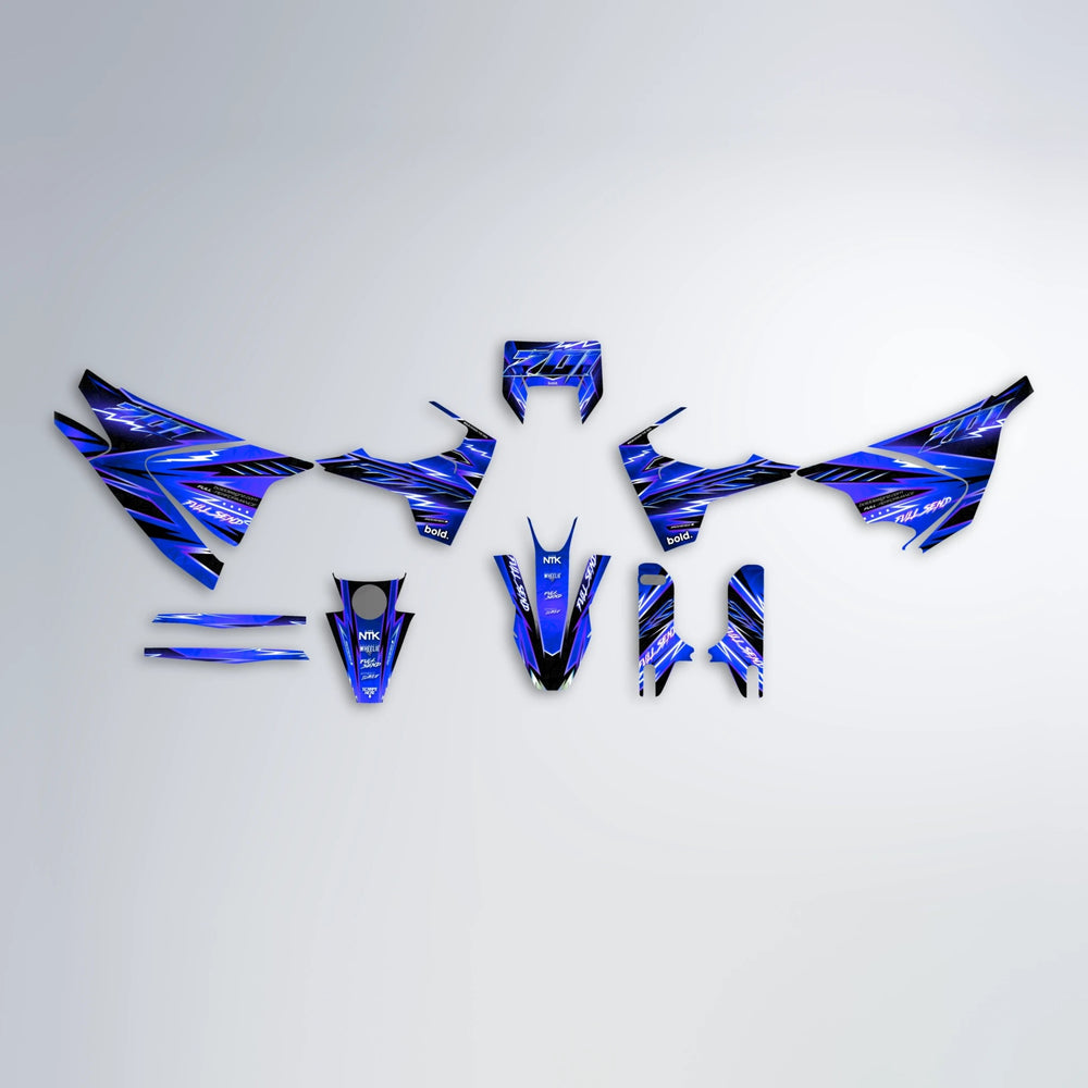 MATRIX Husqvarna 701 graphics kit parts layout in Blue