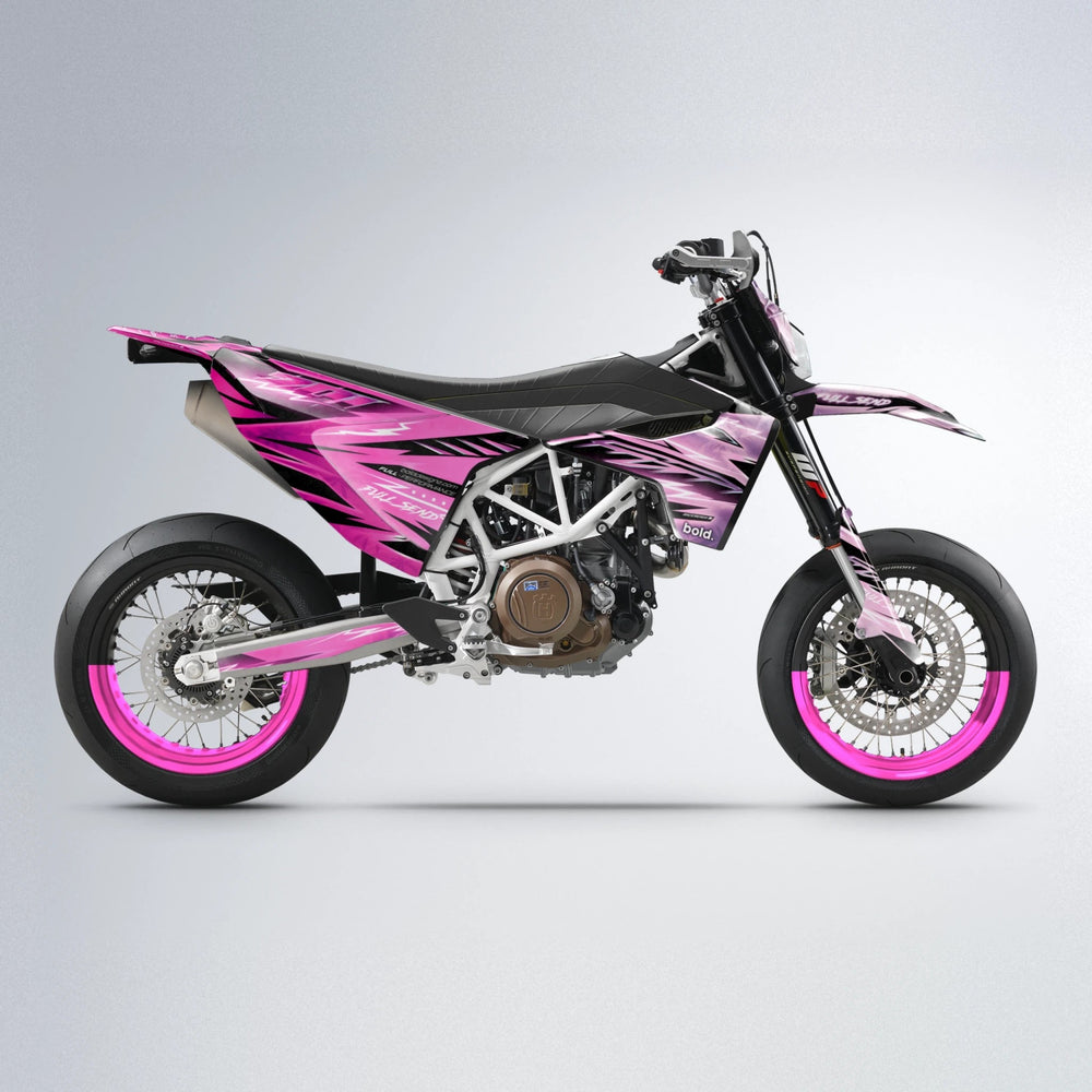 MATRIX Husqvarna 701 supermoto graphics kit in Flamingo