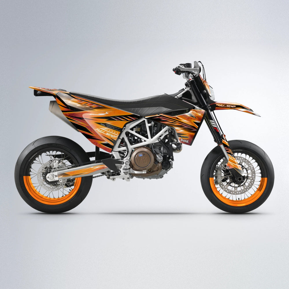 MATRIX Husqvarna 701 supermoto graphics kit in Orange