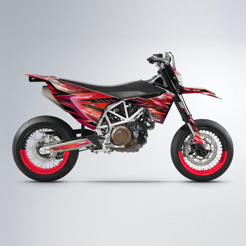 MATRIX Husqvarna 701 supermoto graphics kit in Red