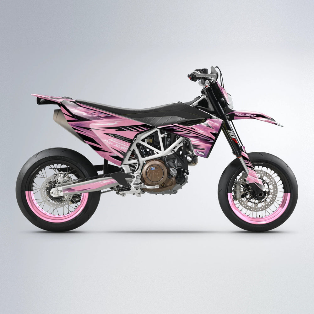 MATRIX Husqvarna 701 supermoto graphics kit in Sakura Pink