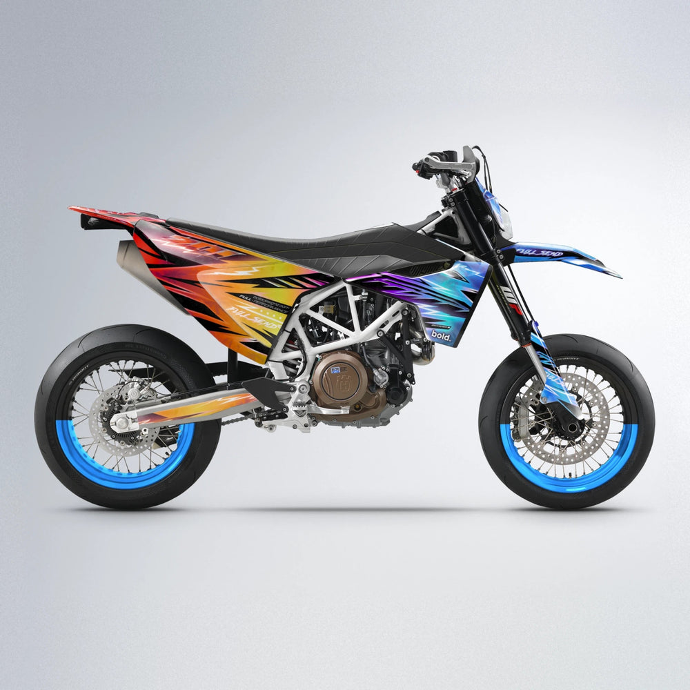 MATRIX Husqvarna 701 supermoto graphics kit in Sunset Fade