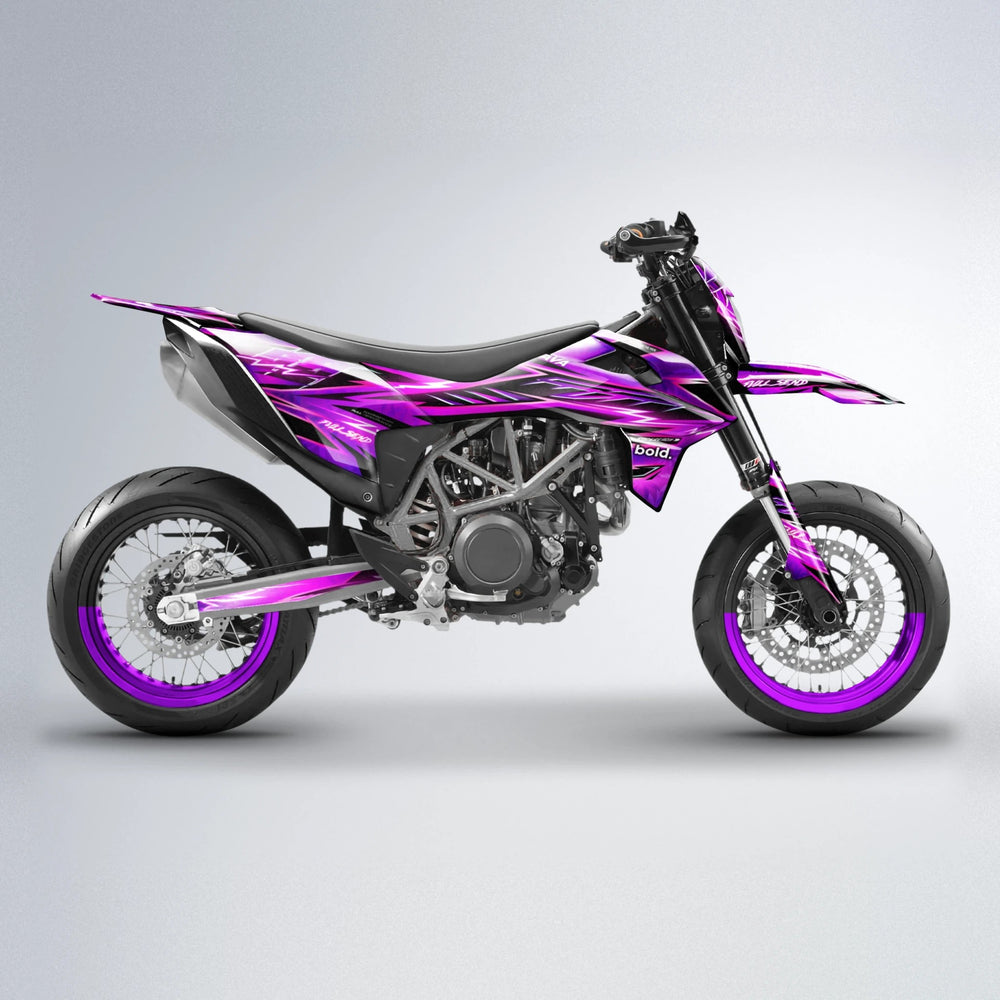 MATRIX KTM SMC 690 supermoto graphics kit in Purple