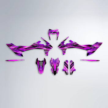 MATRIX KTM SMC 690 graphics kit parts layout in Purple