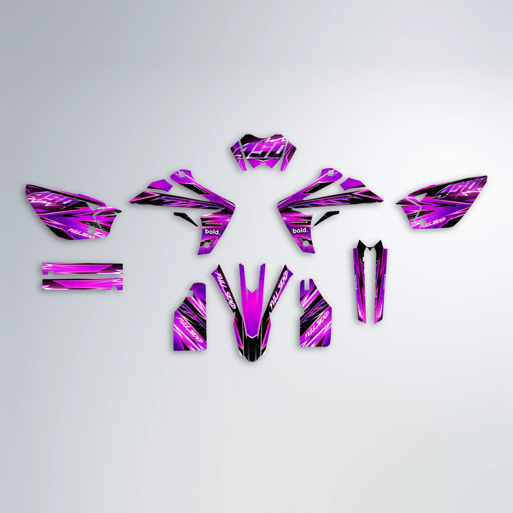 MATRIX Rieju MRT graphics kit parts layout in Custom Colour
