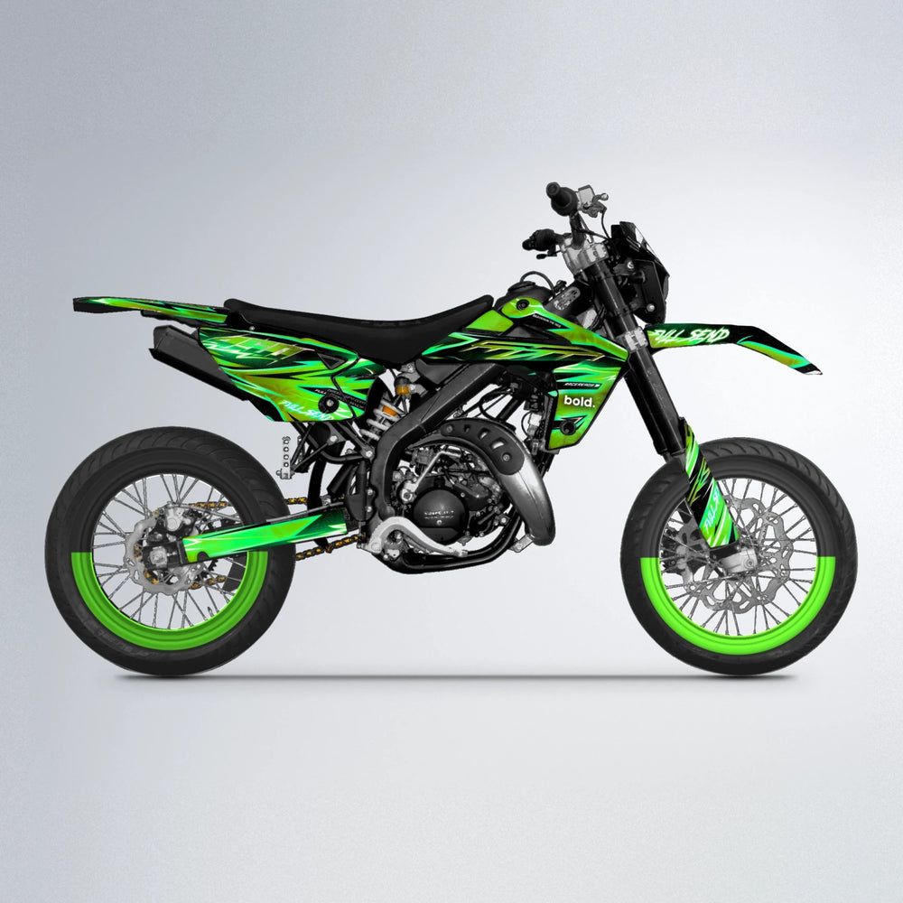 MATRIX Rieju MRT supermoto graphics kit in Green