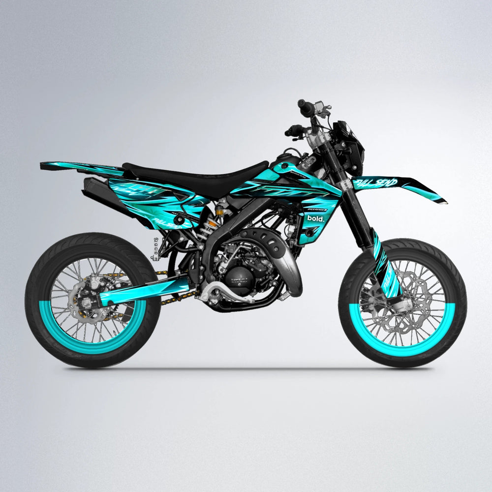 MATRIX Rieju MRT supermoto graphics kit in Teal