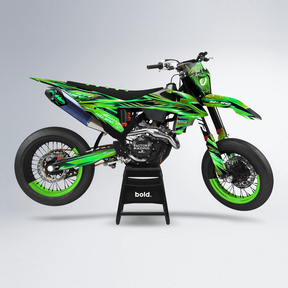MATRIX supermoto graphics kit in Green