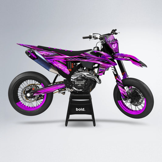 MATRIX supermoto graphics kit in Pink