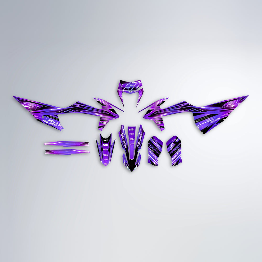 MATRIX graphics kit parts layout in Purple Chrome