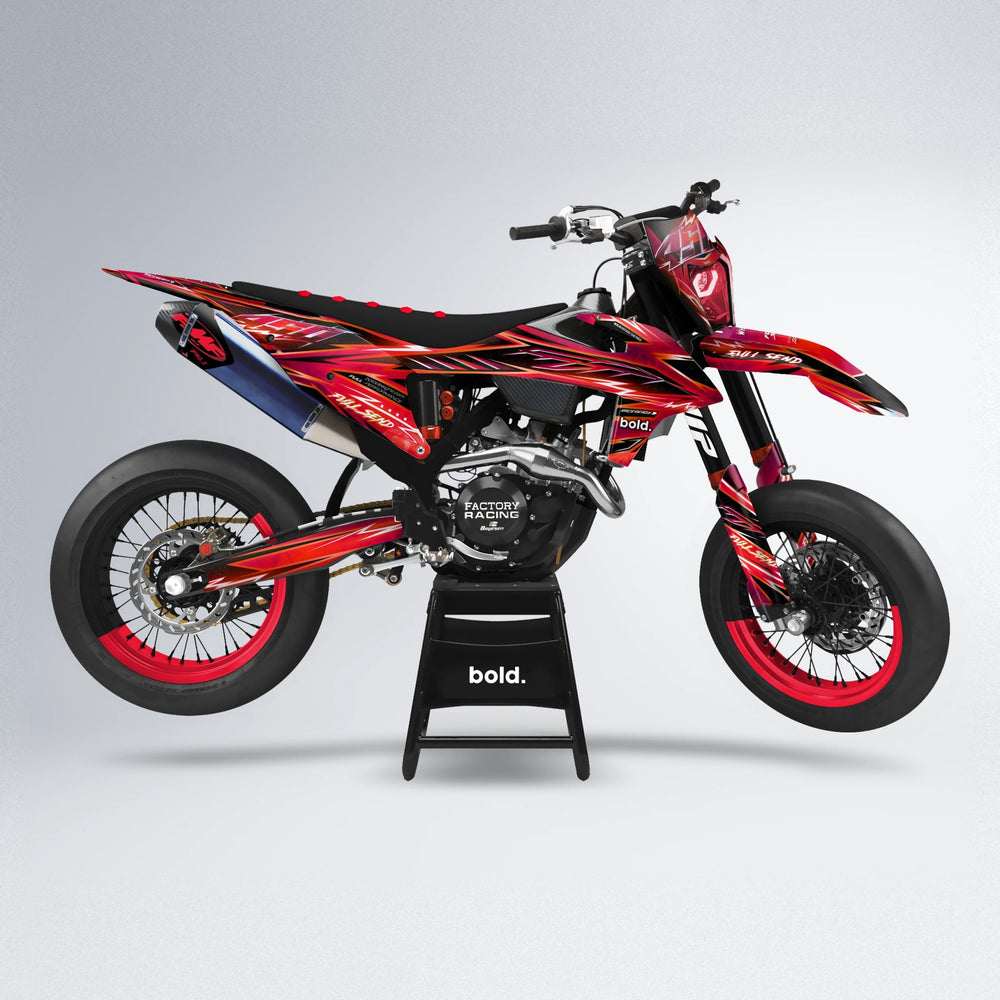 MATRIX supermoto graphics kit in Red