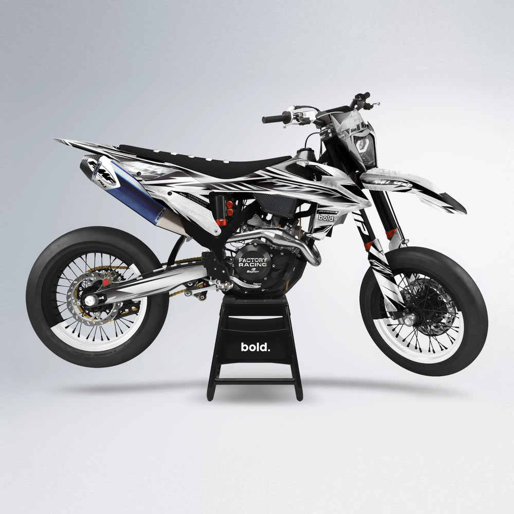 MATRIX supermoto graphics kit in White