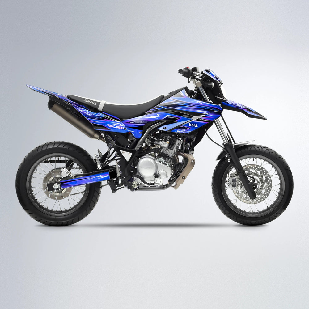 MATRIX Yamaha WR 125X supermoto graphics kit in Blue