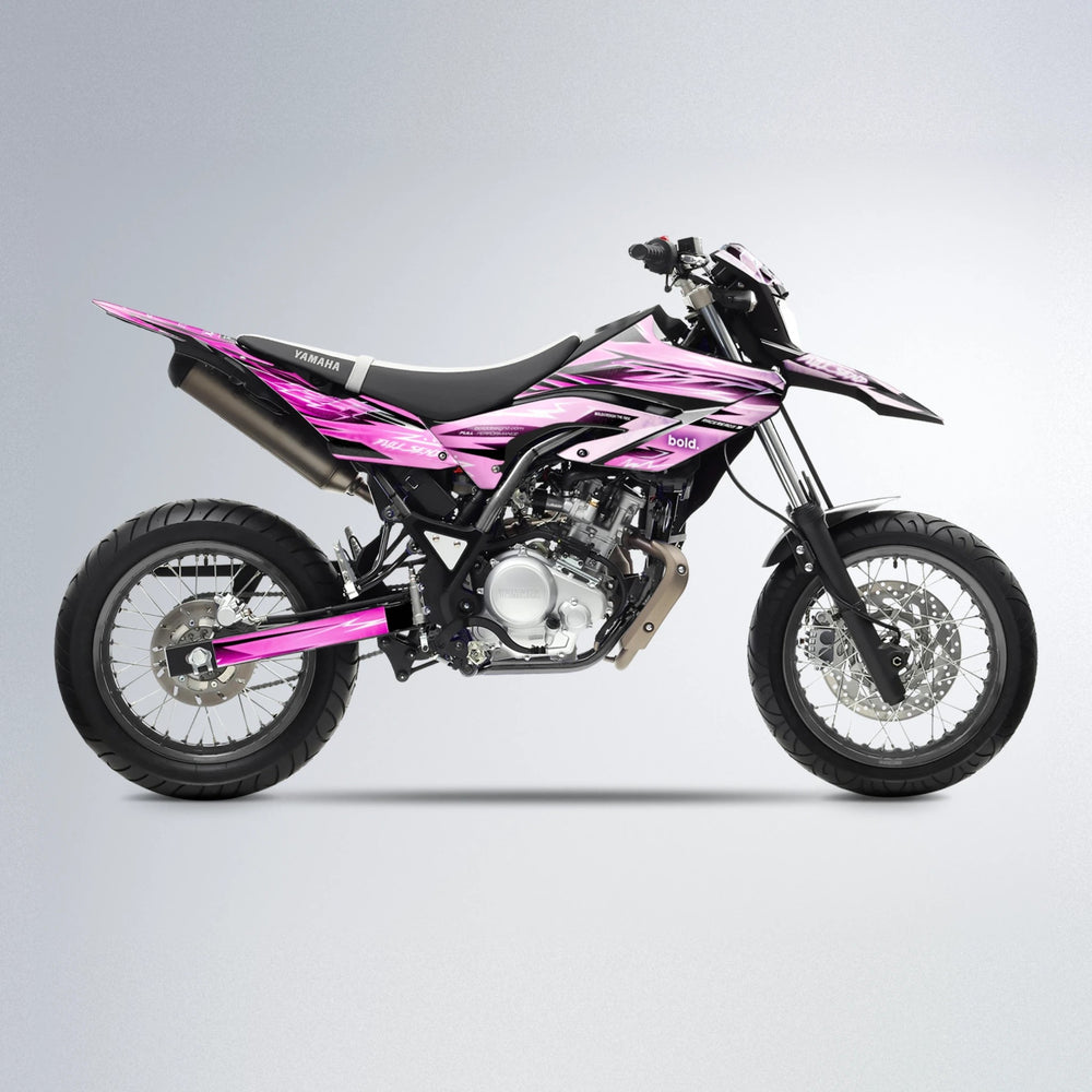 MATRIX Yamaha WR 125X supermoto graphics kit in Flamingo
