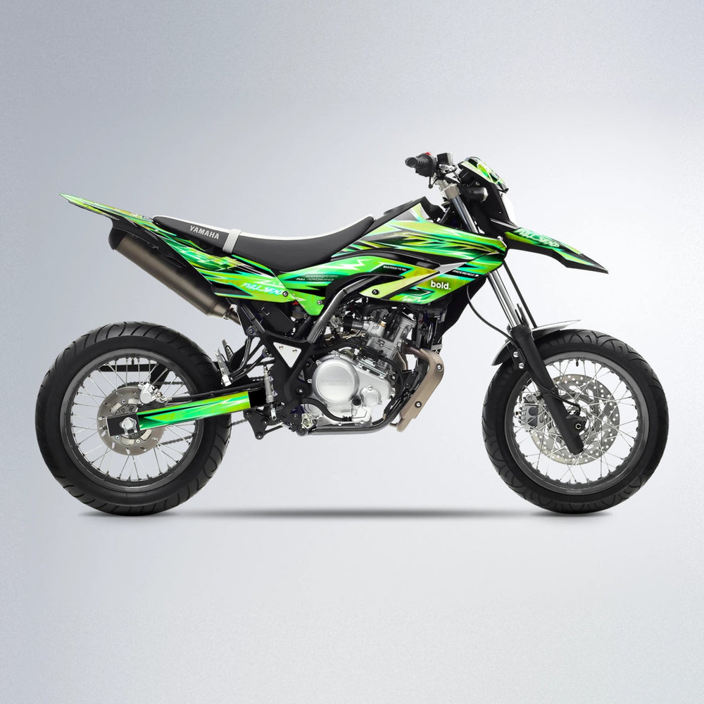 MATRIX Yamaha WR 125X supermoto graphics kit in Green