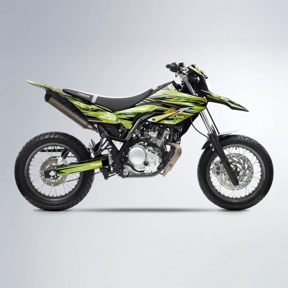 MATRIX Yamaha WR 125X supermoto graphics kit in Olive