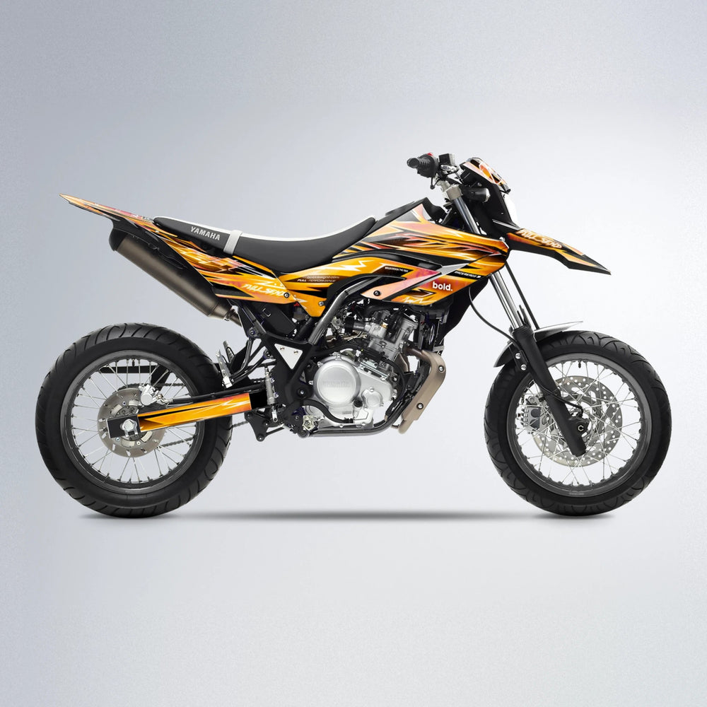 MATRIX Yamaha WR 125X supermoto graphics kit in Orange