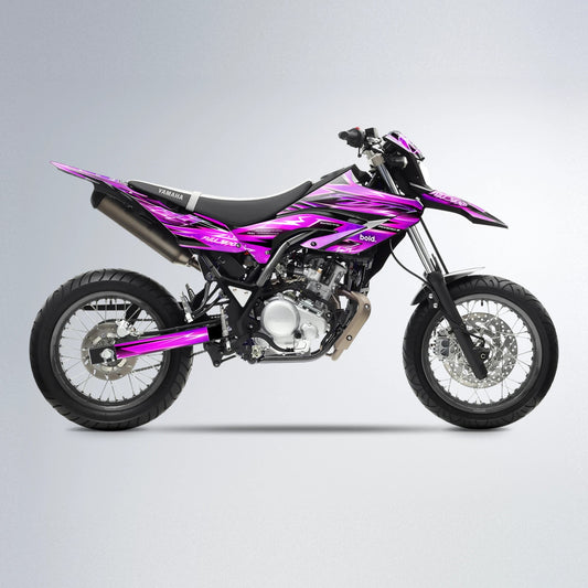 MATRIX Yamaha WR 125X supermoto graphics kit in Pink