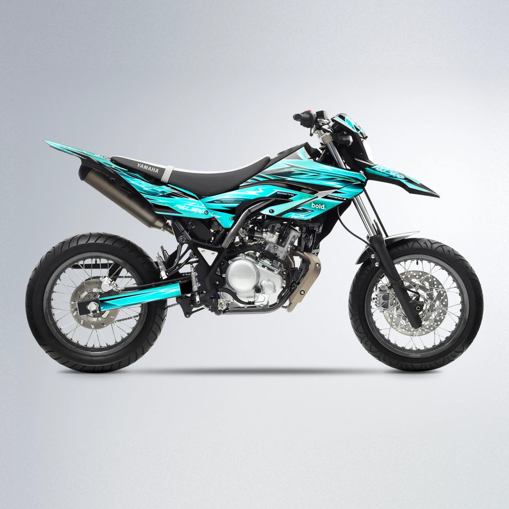 MATRIX Yamaha WR 125X supermoto graphics kit in Teal