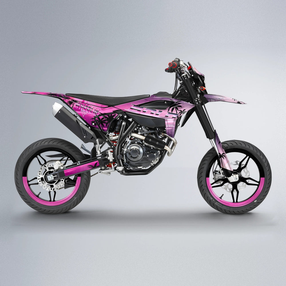 MCFLY Beta supermoto graphics kit in Flamingo