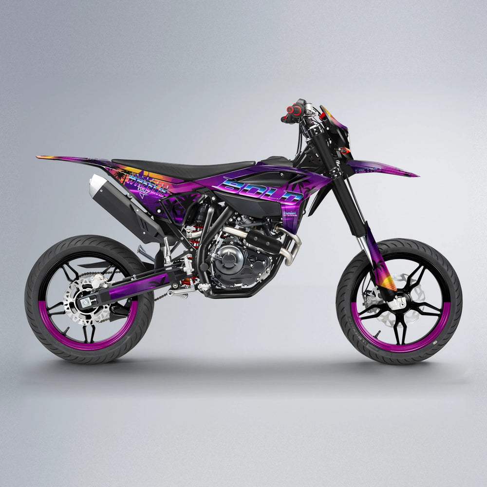 MCFLY Beta supermoto graphics kit in Pink