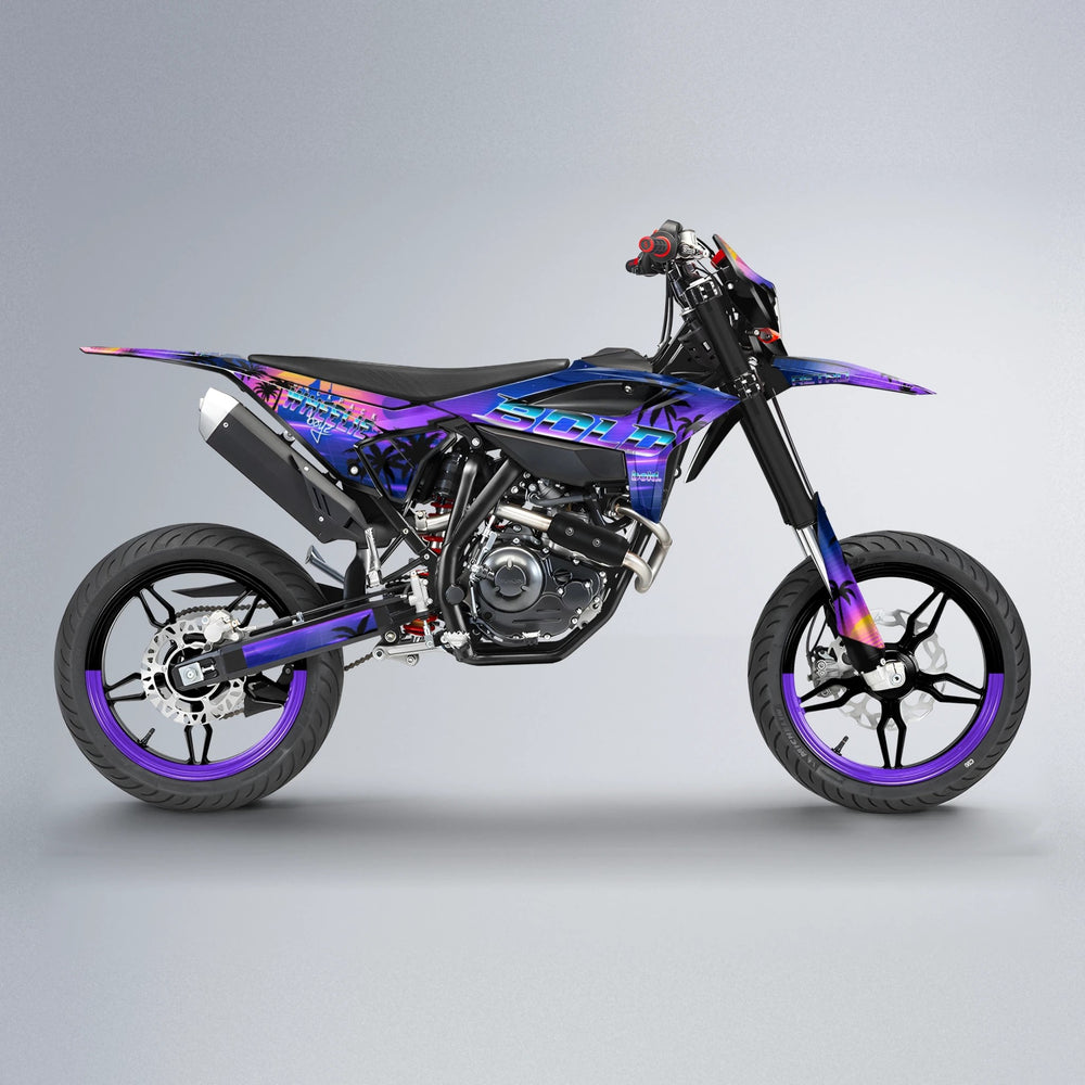 MCFLY Beta supermoto graphics kit in Purple