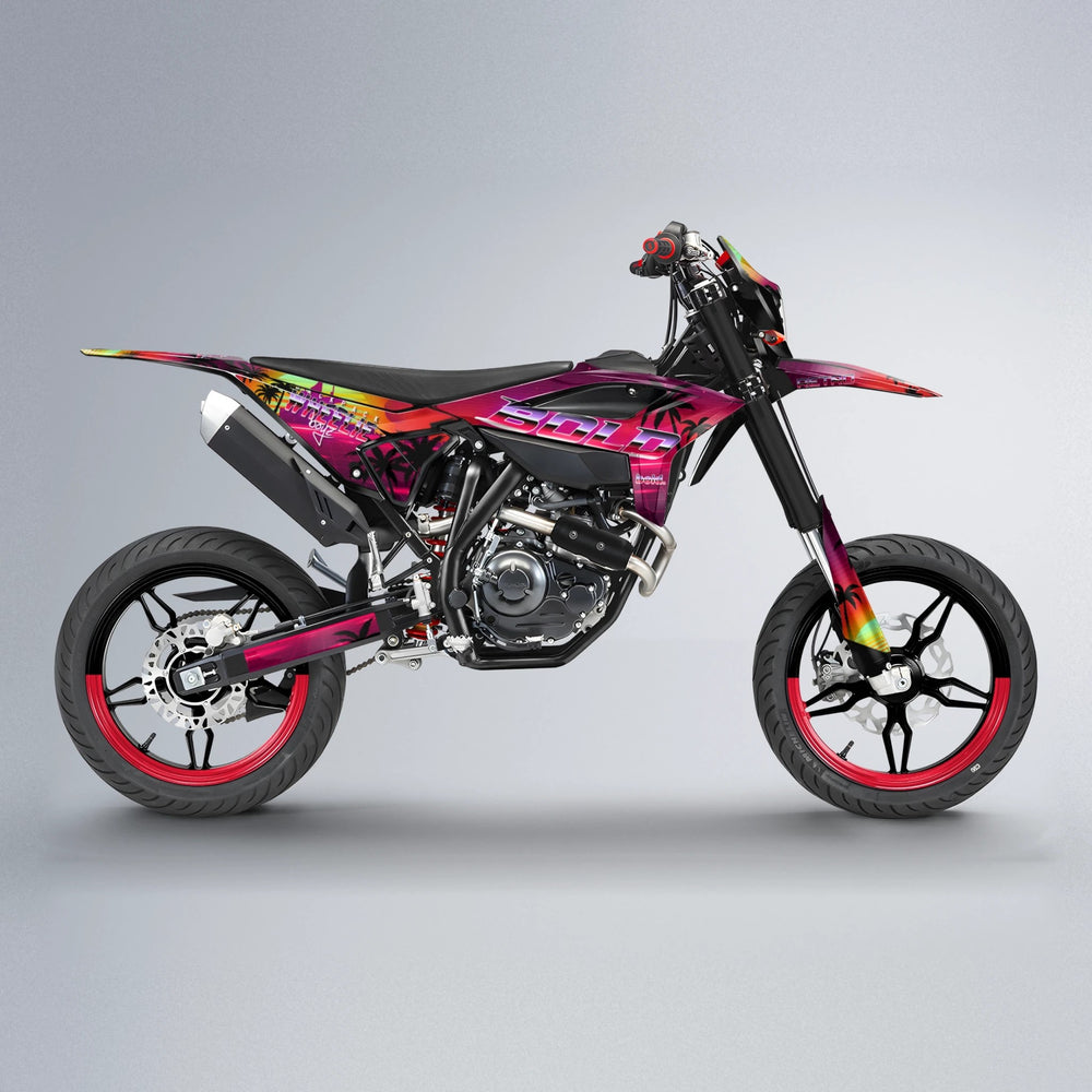 MCFLY Beta supermoto graphics kit in Red