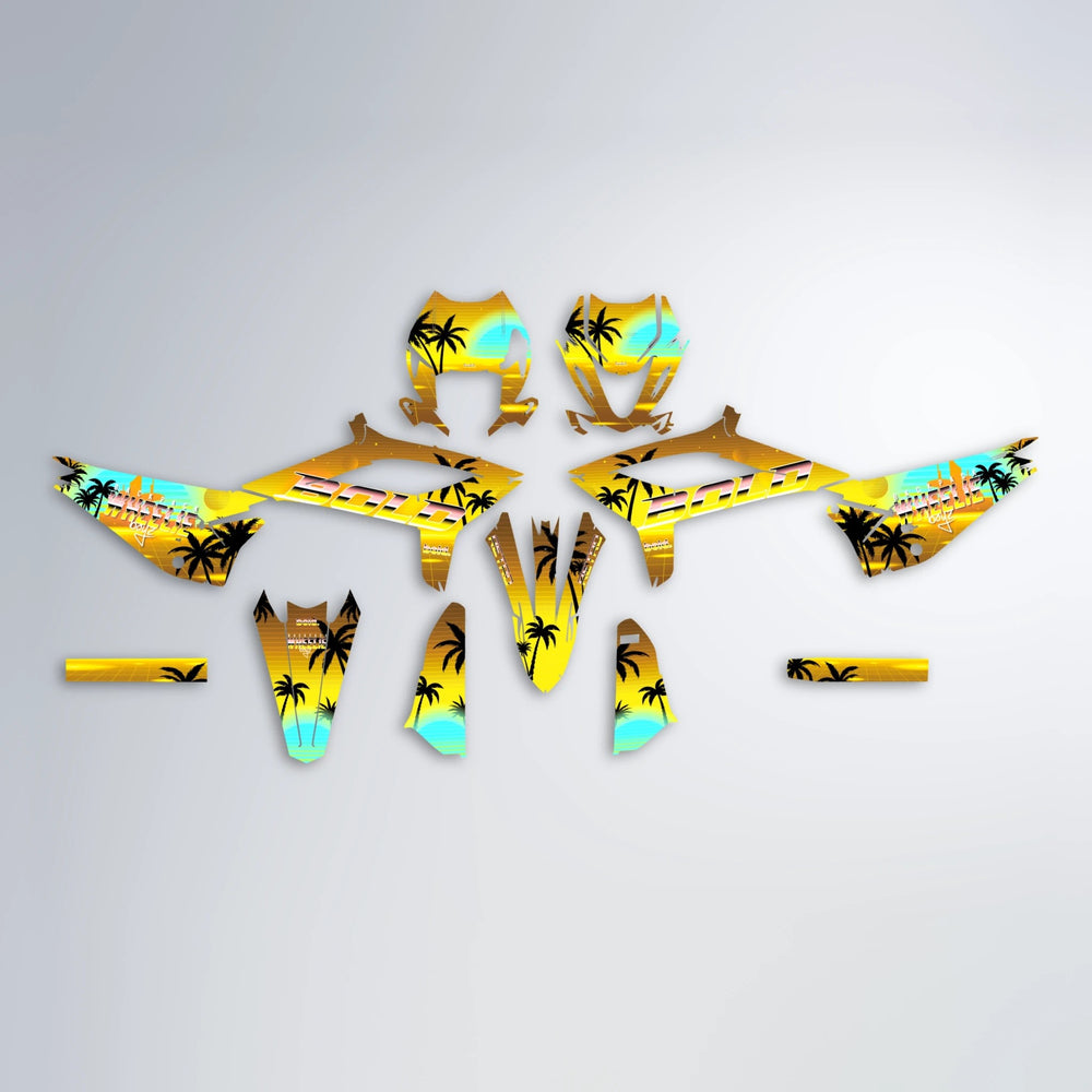 MCFLY Beta graphics kit parts layout in Yellow